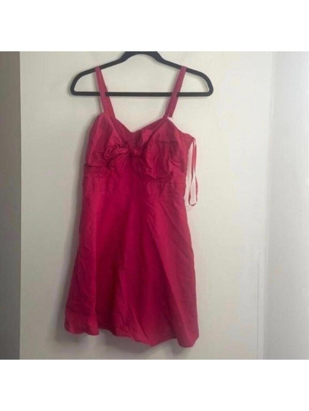 Love Riche Red Sweetheart A Line Coquette Dress Twist Front